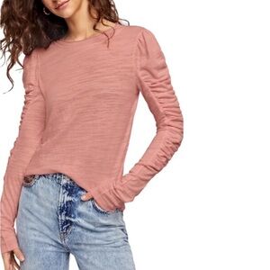 Free People | Natasha Ruched Puff Sleeve Tee